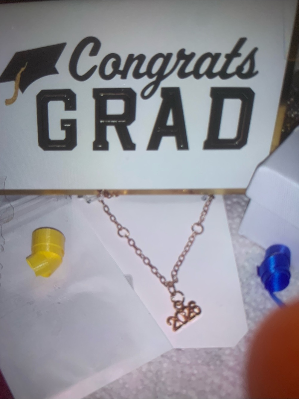 NEW Graduation 2026 Gold Charm Bracelet- adjustable lariat closure Handmade NWT
